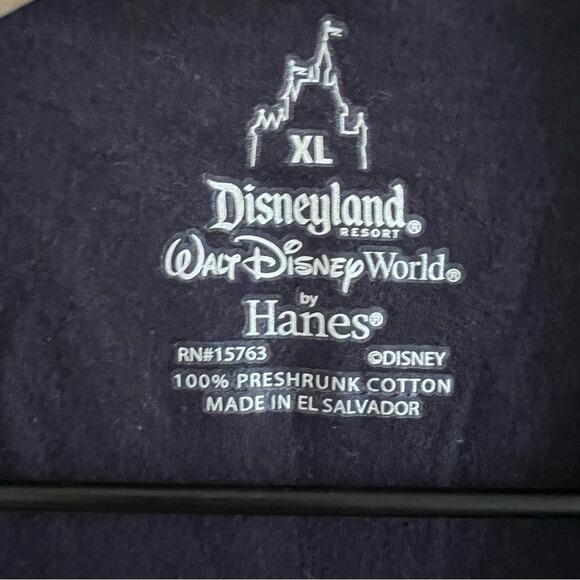 Disneyland Walt Disney World by Hanes T-Shirt Tee 100% Preshrunk Cotton XL - Picture 4 of 5